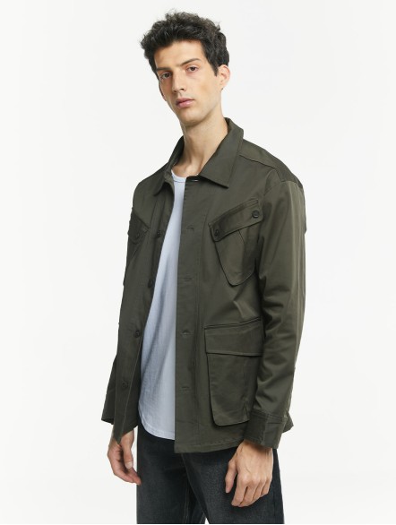 Double Pockets Shirt Jacket