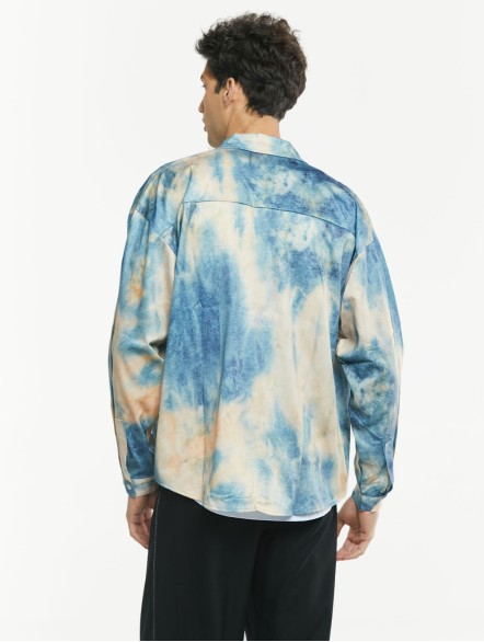 Tie-dye Gradient Long Sleeve Shirt