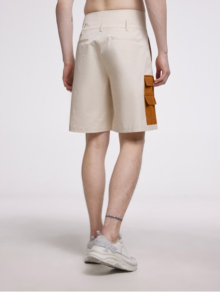 Two-tone Cotton Shorts