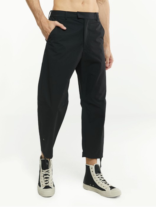 Button Hem Stright Pants