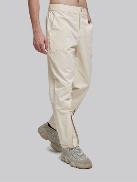 Tapered Pants With Shin Zippers