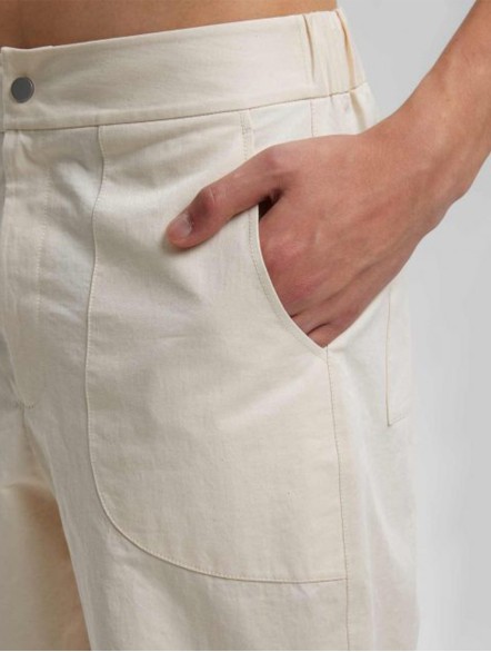 Tapered Pants With Shin Zippers