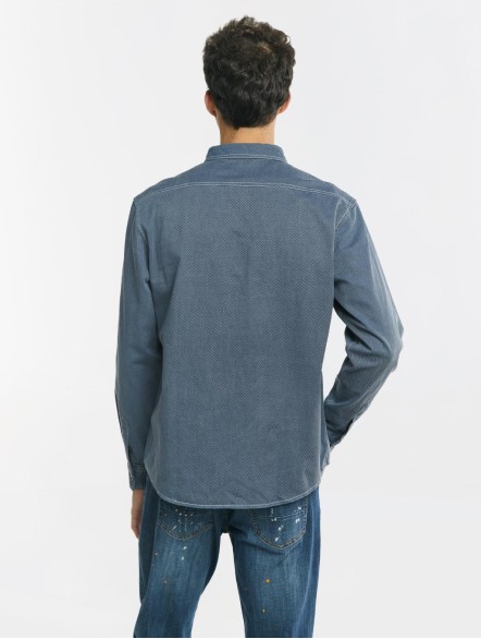 Solid Long Sleeve Cotton Shirt