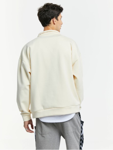 Monochrome Quarter-Zip Sweatshirt