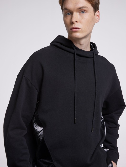 Casual Hoodie With High Neck