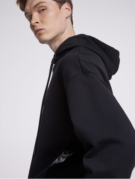 Casual Hoodie With High Neck