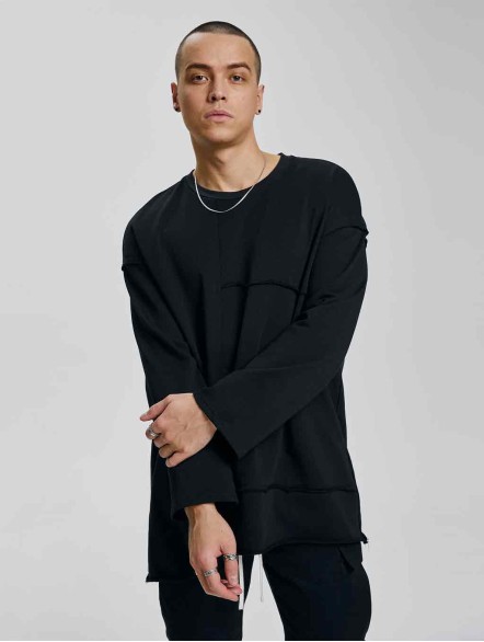 Paneled Long-Sleeve T-shirt