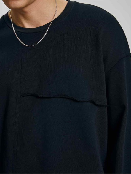 Paneled Long-Sleeve T-shirt