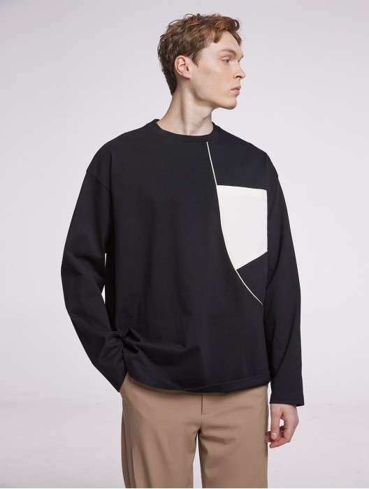 Asymmetric Line Sweatshirt