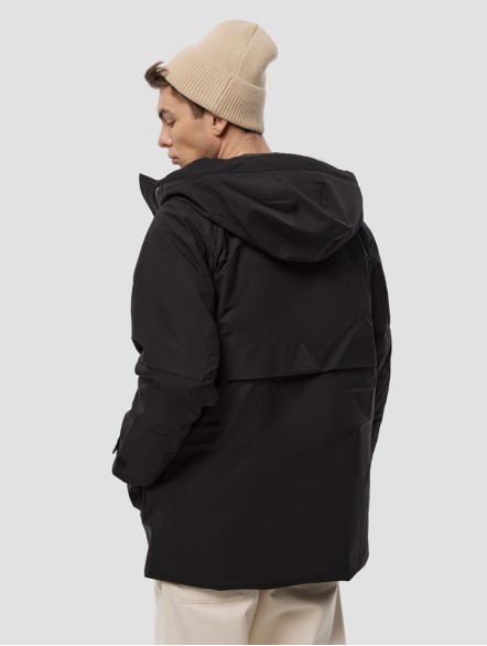 Magic Tape Hooded Puffer Jacket