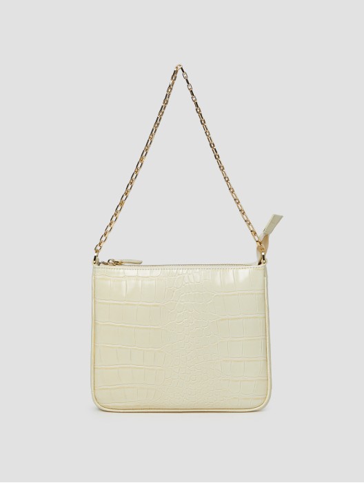 Crocodile Pattern Faux Leather Handbag