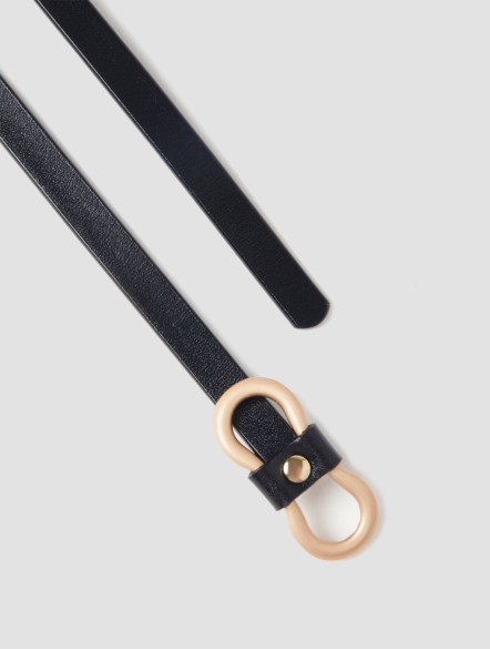 Matte Metal Buckle Belt