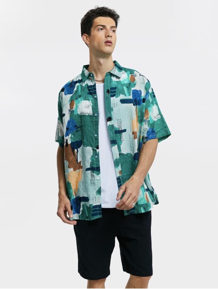 Art Print Short-Sleeve Shirt