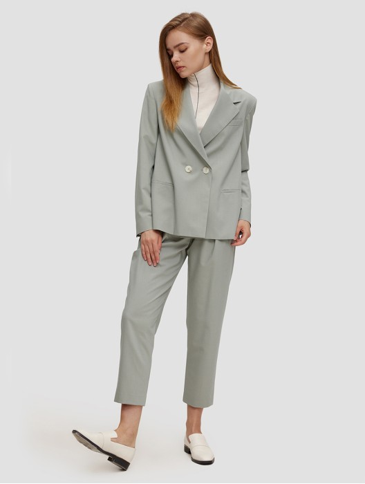 Boxy Two Button Blazer