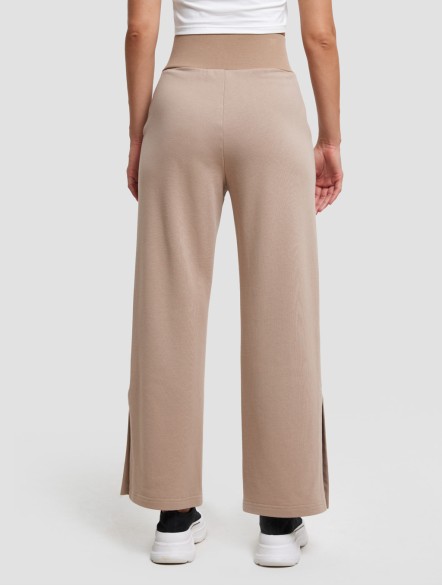 High-waist Threaded Slit Sweatpant