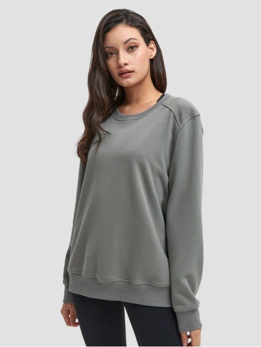 Round-Neck Sports Sweatshirt