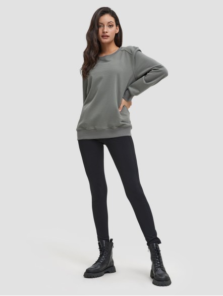 Round-Neck Sports Sweatshirt