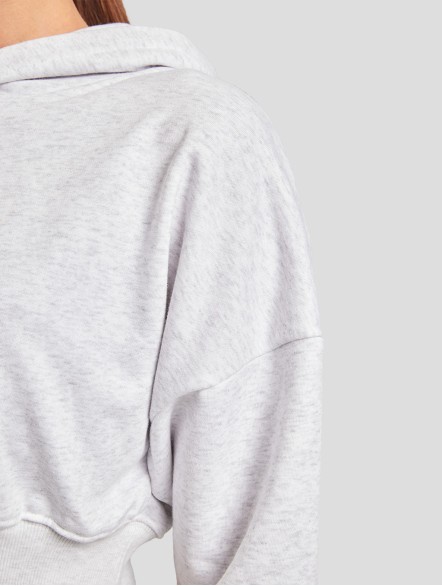 Rlaxed Cropped Hoodie