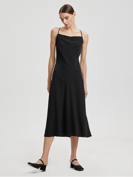 Square-Neck Slip Dress