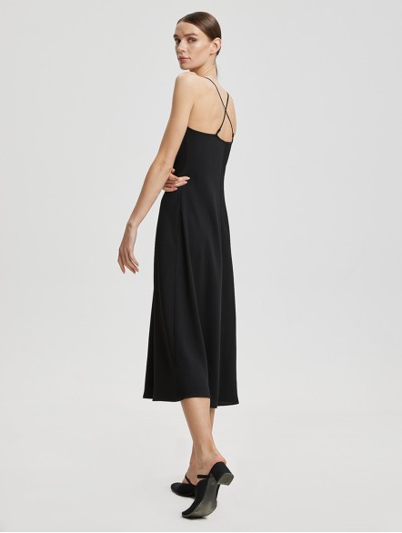 Square-Neck Slip Dress