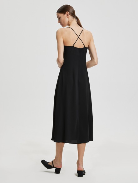 Square-Neck Slip Dress