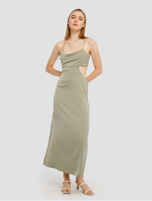 Cutaway Back Maxi Dress