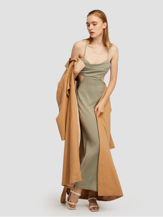 Cutaway Back Maxi Dress