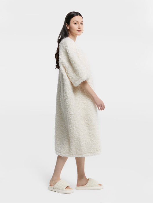 Relaxed Fleece Midi Dress