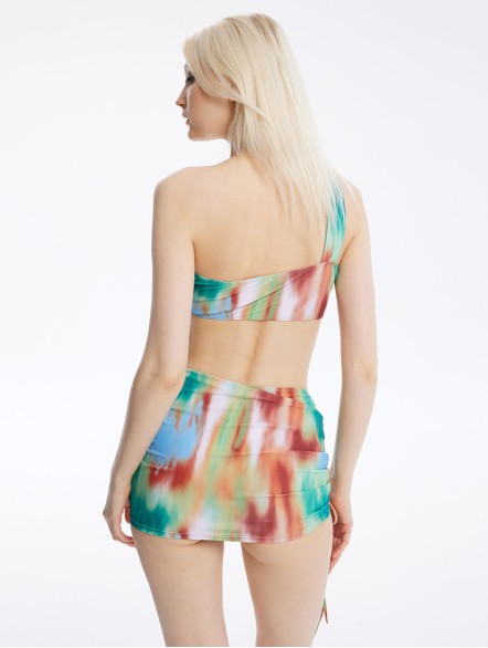 Tie-Dyed Three Piece Swmisuit