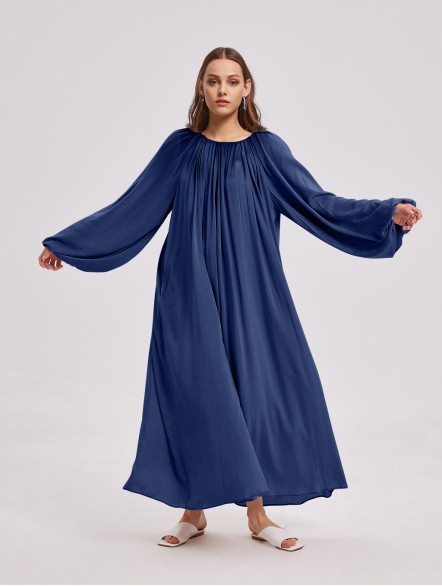 Flowy Gathered Neckline Nightdress