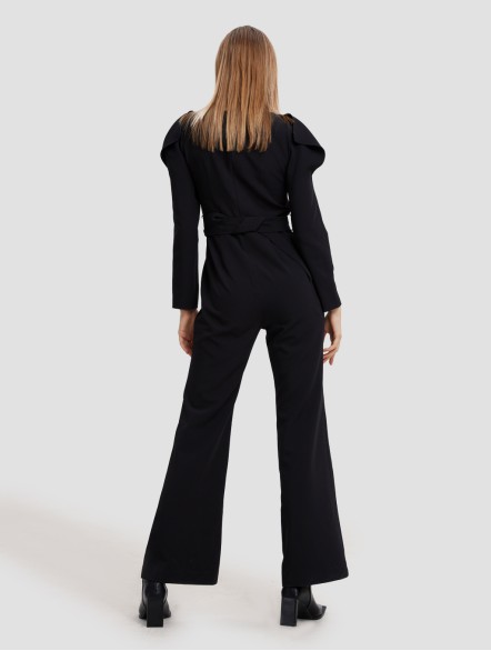 Exposed Shoulder Jumpsuit