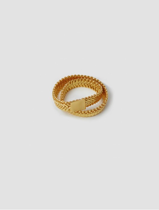 Snake Bone Chain Ring