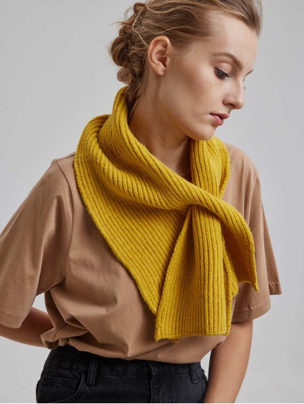 Warm Knitted Cross Scarf