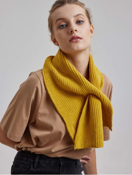 Warm Knitted Cross Scarf