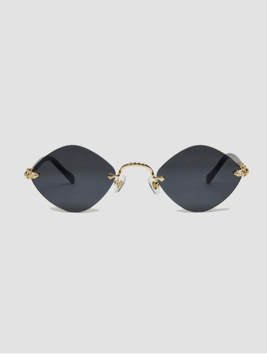 Diamond-shape Frameless Sunglasses