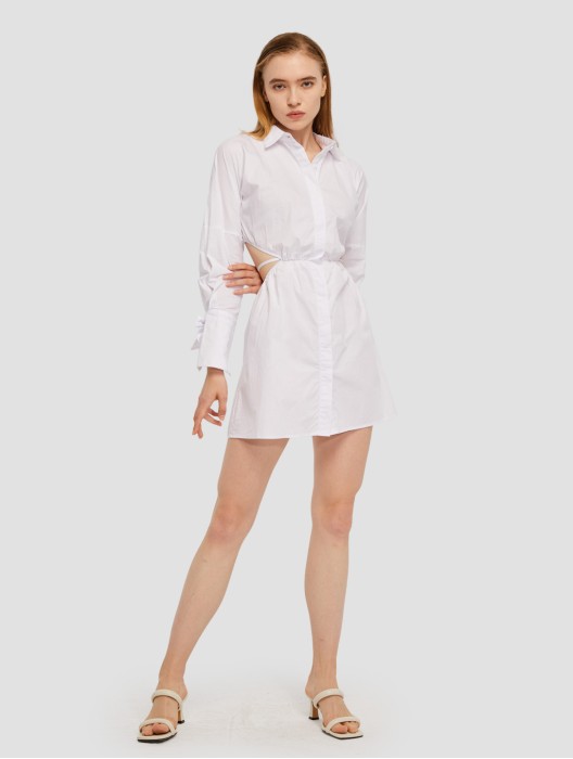 Cutaway Shirt Dress