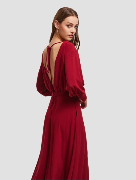 Wide Neck Asymmetric Dress