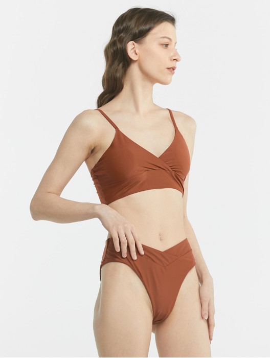 V-neck Split Swimsuit Set