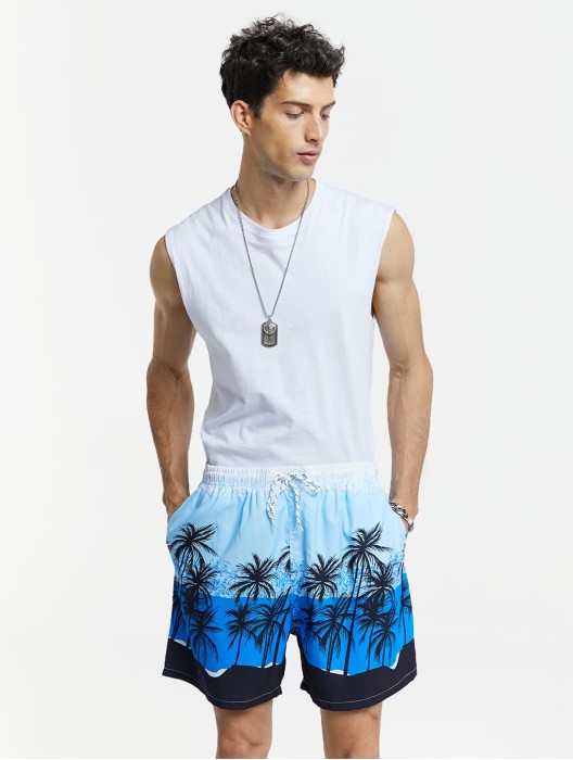 Quick Drying Printed Beach Shorts