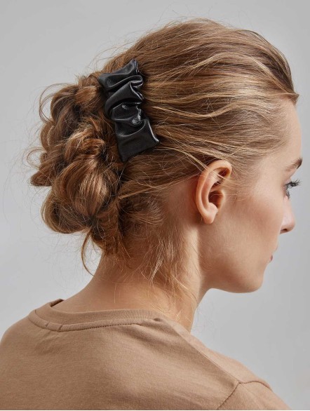 Faux Leather Hair Clip