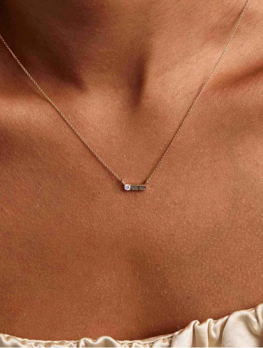 Brick Diamond Necklace