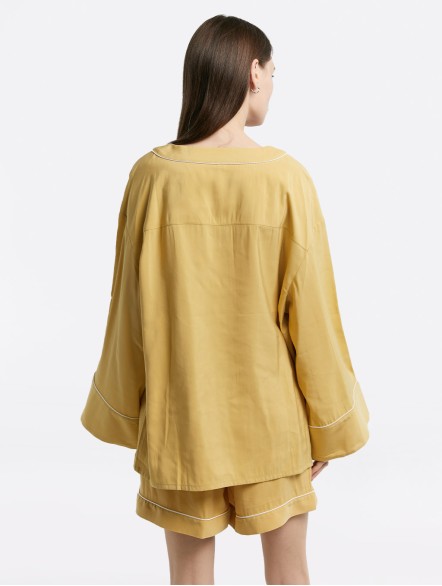 Point Collar Pajama Shirt