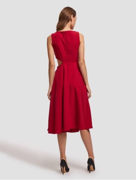 Sleeveless Sabrina Neck Dress