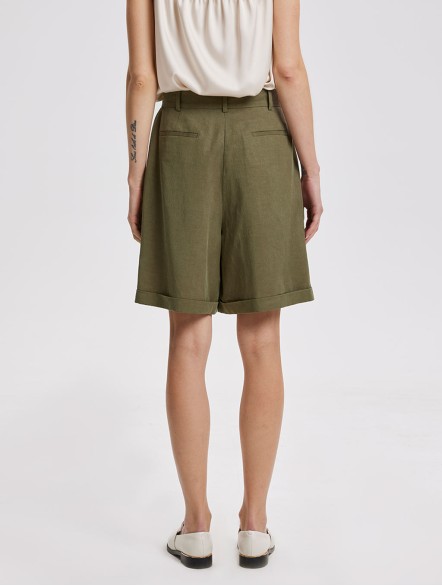 Long-Line Tailored Shorts