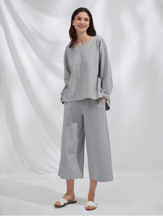 Loose-Cut Sweatsuit Set