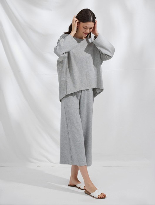 Loose-Cut Sweatsuit Set