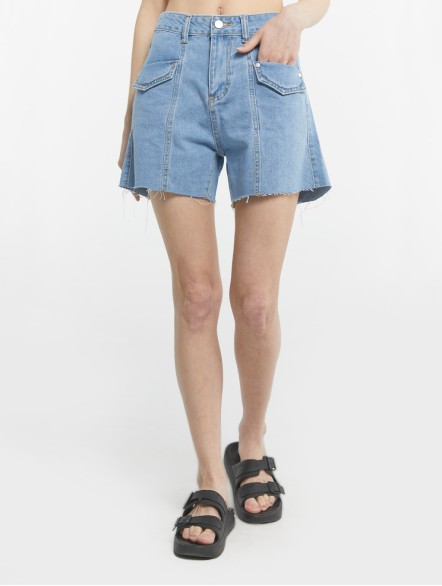 High Waist Denim Shorts