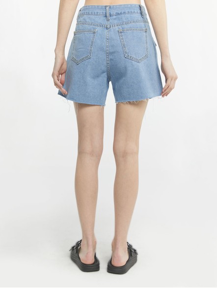 High Waist Denim Shorts