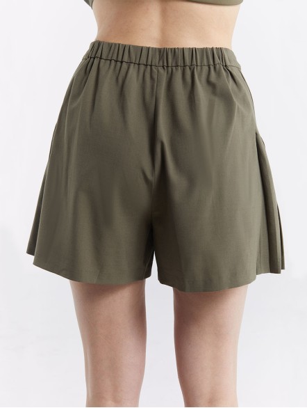 Pleated Shorts