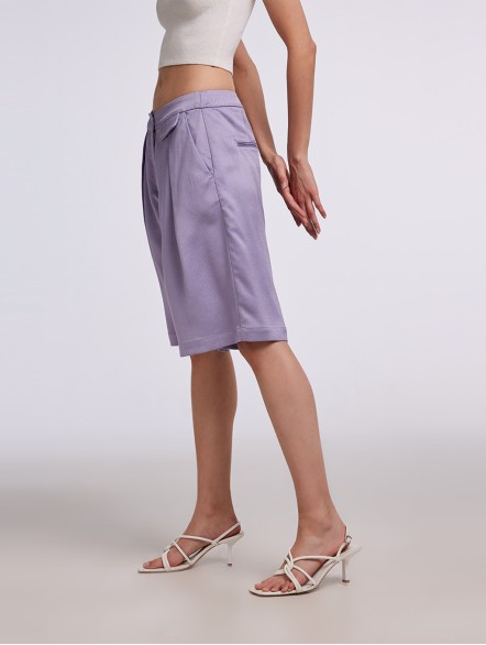 Casual Acetate Baggy Shorts